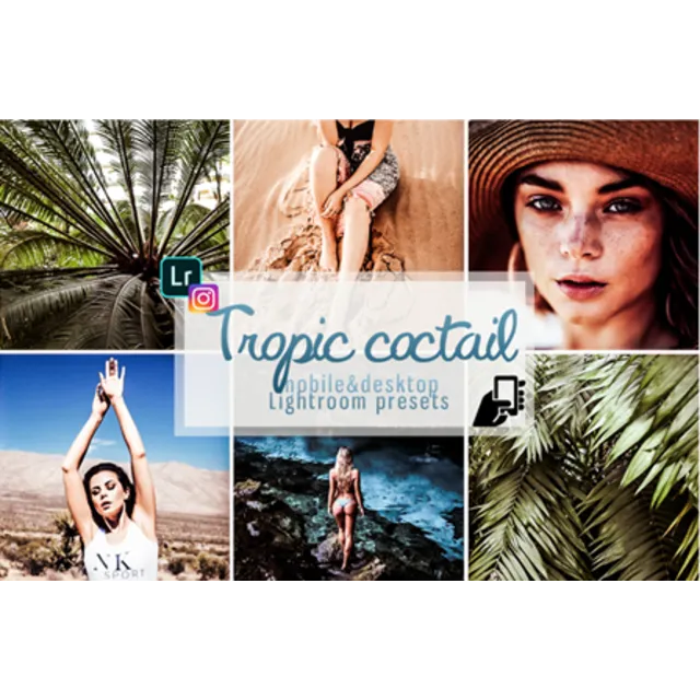 Tropic Cocktail Lightroom Presets | Desktop &amp; Mobile | XMP + DNG | Professional Photo