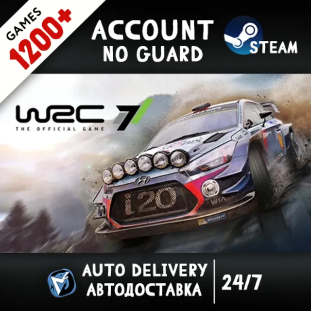 WRC 7 FIA World Rally Championship + 1200 ИГР STEAM АККАУНТ