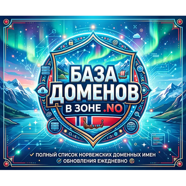 База  доменов в зоне  NO 2026  -  (Сентябрь 2026)