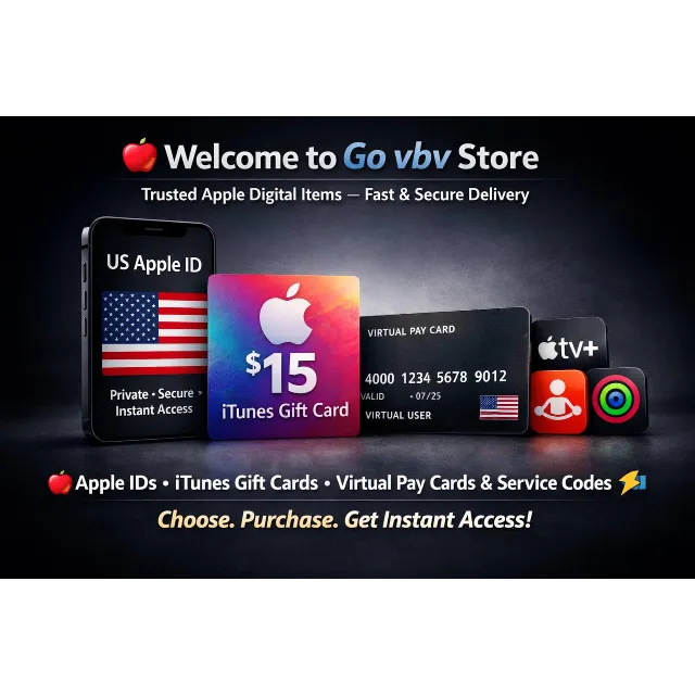 🍎💳 US Apple ID | iTunes Gift Card $15 | Виртуальная Pay Card &amp; Apple Services Codes