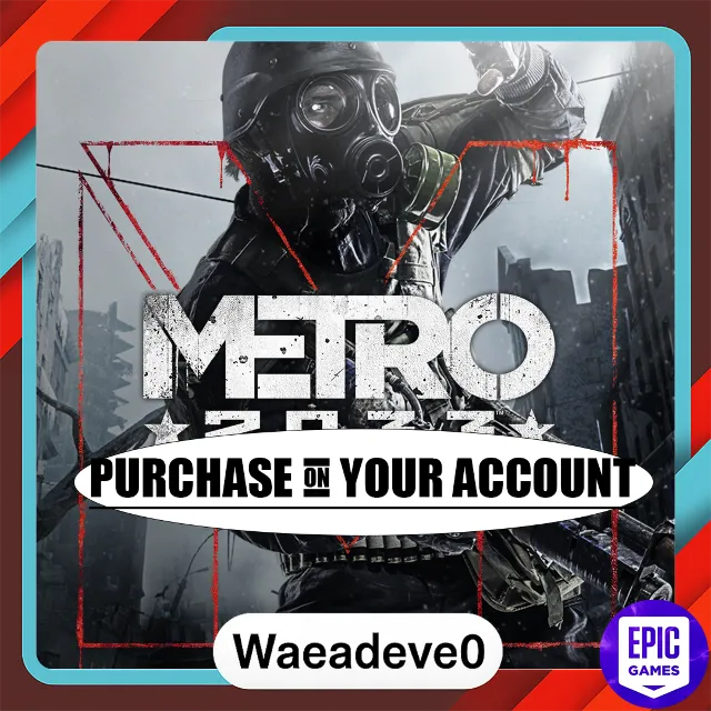 Metro 2033 Redux - Epic games - Purchase on your account