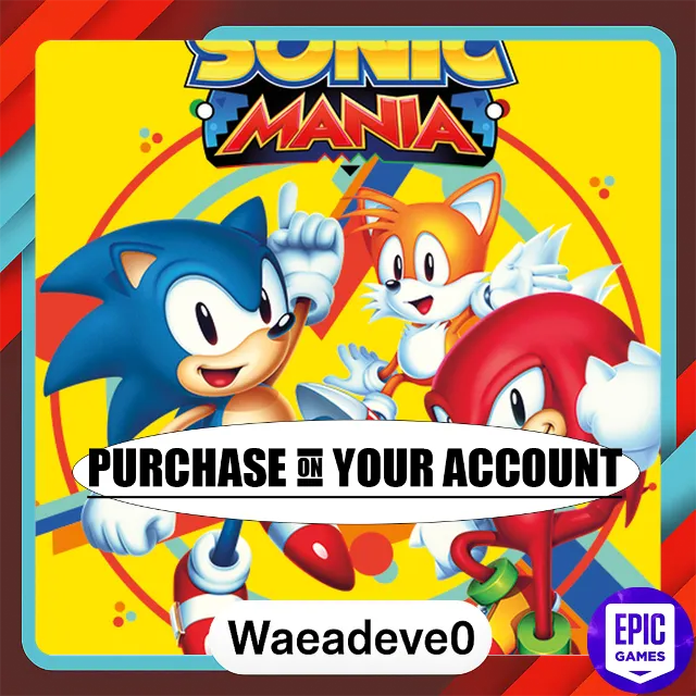 Sonic Mania - Epic games - Purchase on your account
