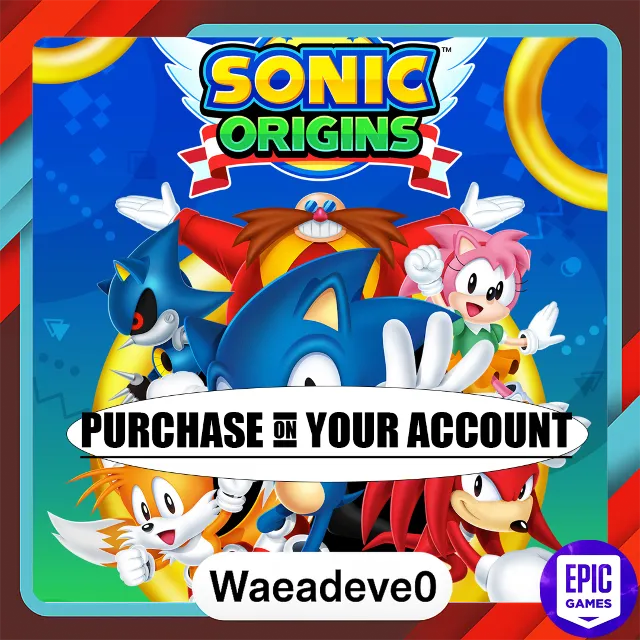Sonic Origins - Epic games - Purchase on your account