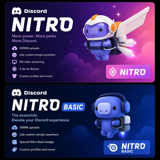 BOOST DISCORD | Nitro | Nitro Basic | Server Boost (1–12 месяца)