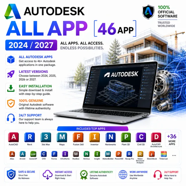 Autodesk All Apps 2024–2027 | 6-месячная лицензия для образовательных учреждений | Ак