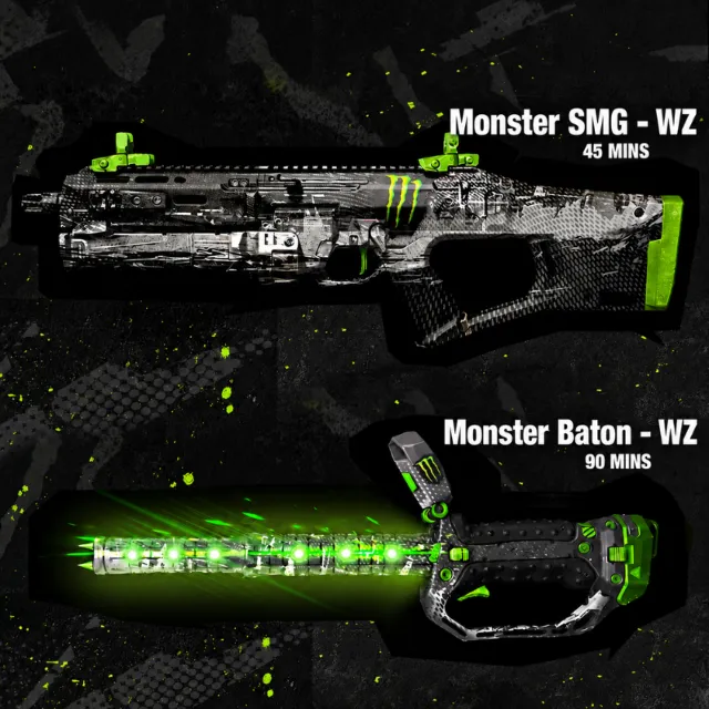 2/2 ЧЕРТЕЖА Monster Baton - WZ  Monster SMG - WZ Twitch Drop