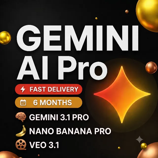 Без авторизации Gemini Ai Pro на 6 месяцев на ВАШ аккаунт | Gemini 3.1, Nano Banana