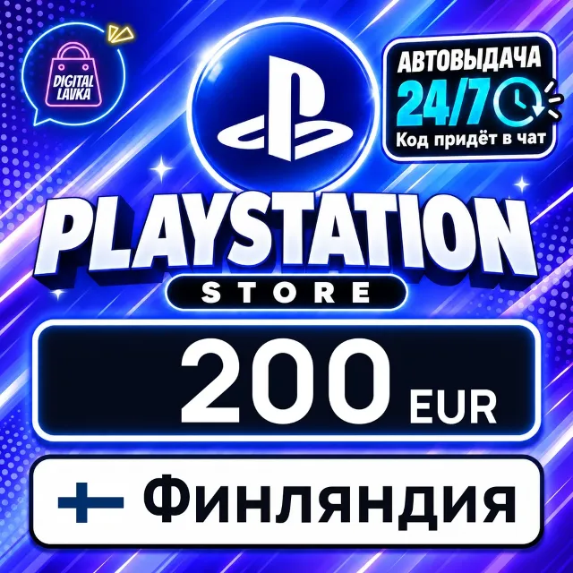 PlayStation Network (PSN) Финляндия 200 EUR 💳 цифровой код — автовыдача 24/7