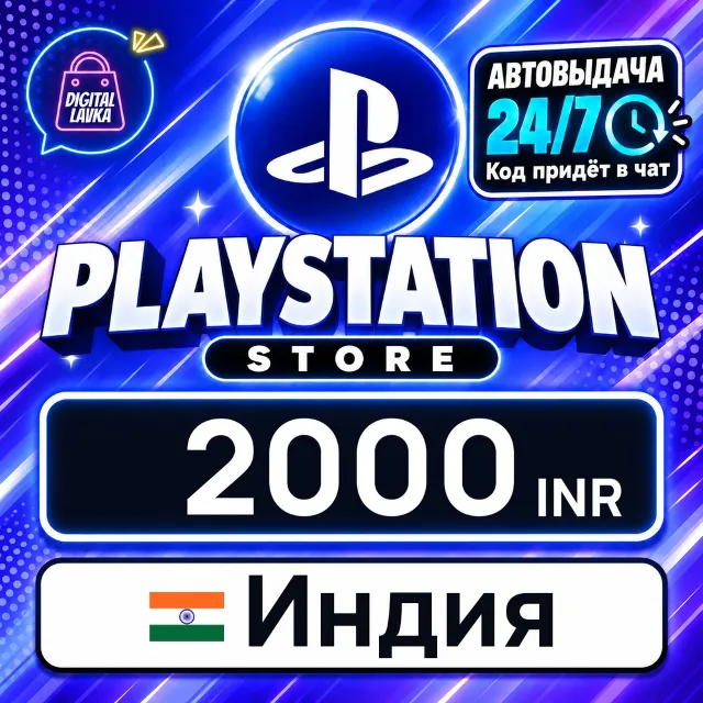PlayStation Network (PSN) Индия 2000 INR 💳 цифровой код — автовыдача 24/7
