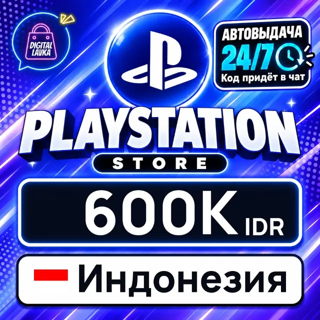 PlayStation Network (PSN) Индонезия 600000 IDR 💳 цифровой код — автовыдача 24/7