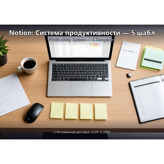 Notion: Система продуктивности — 5 шаблонов