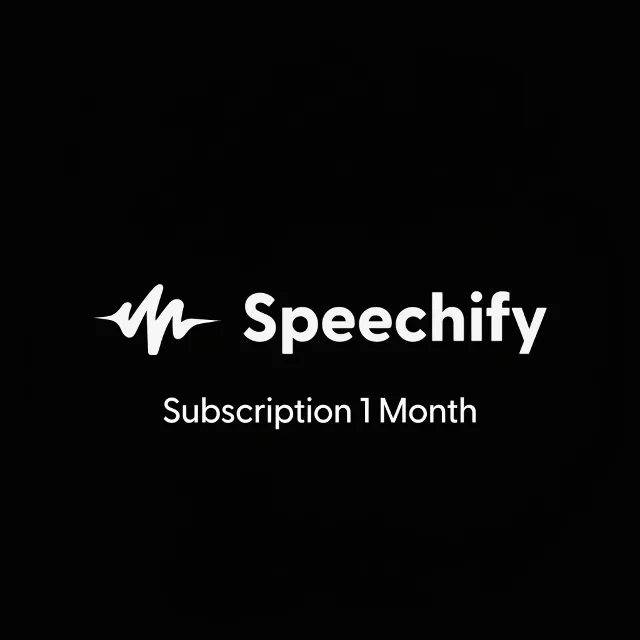 Подписка Speechify Studio Premium на 1 месяц