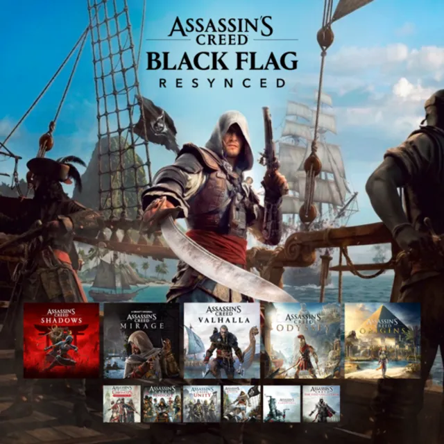 Assassin's Creed Black Flag Resynced Deluxe + Shadows + Mirage + еще
