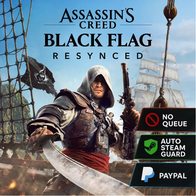 Assassin's Creed Black Flag Resynced deluxe | Без очереди | Авто Steam Guard | PayPal