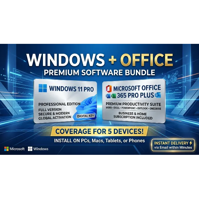 Windows 11 Pro + Office 365 Pro Plus | Комплект | 5 устройств | Мгновенная доставка