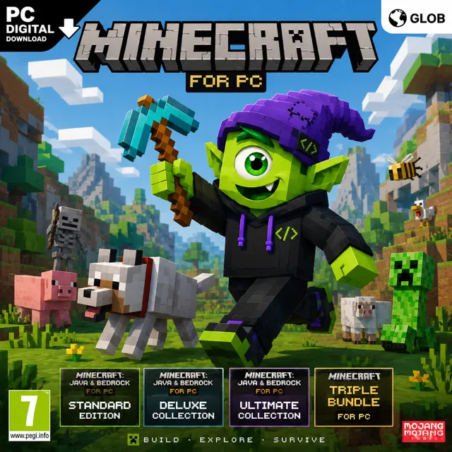 MINECRAFT JAVA &amp; BEDROCK PC | STANDARD/DELUXE/ULTIMATE | КЛЮЧ ДЛЯ ПК | АВТО 24/7