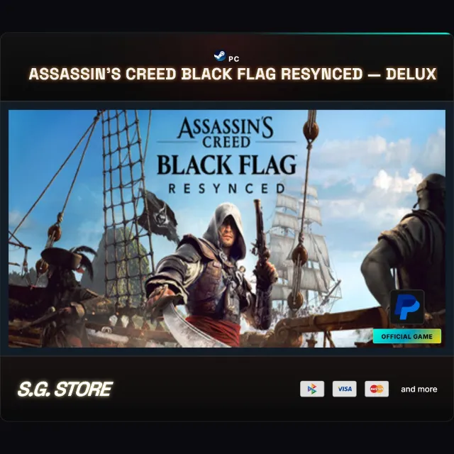 Assassin's Creed Black Flag Resynced  Deluxe Edition Steam Offline | Instant Delivery