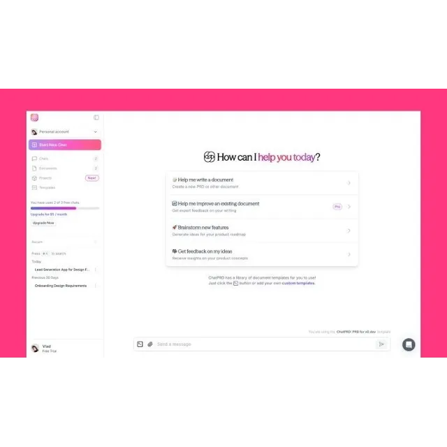 ChatPRD Pro — 1 Year Full Access Product Strategy Templates  $35