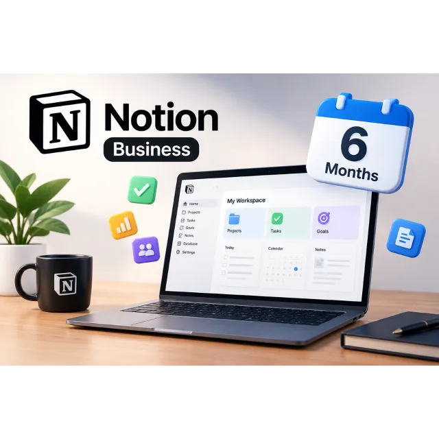 Notion Business – 6 Month Premium Plan | All-in-One Workspace