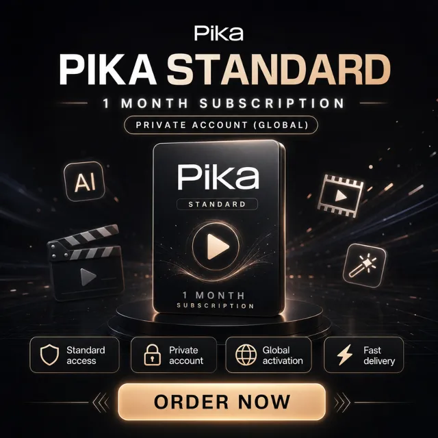 Pika Standard Subscription 1 Month - Private Account (Global)  create desgin of this