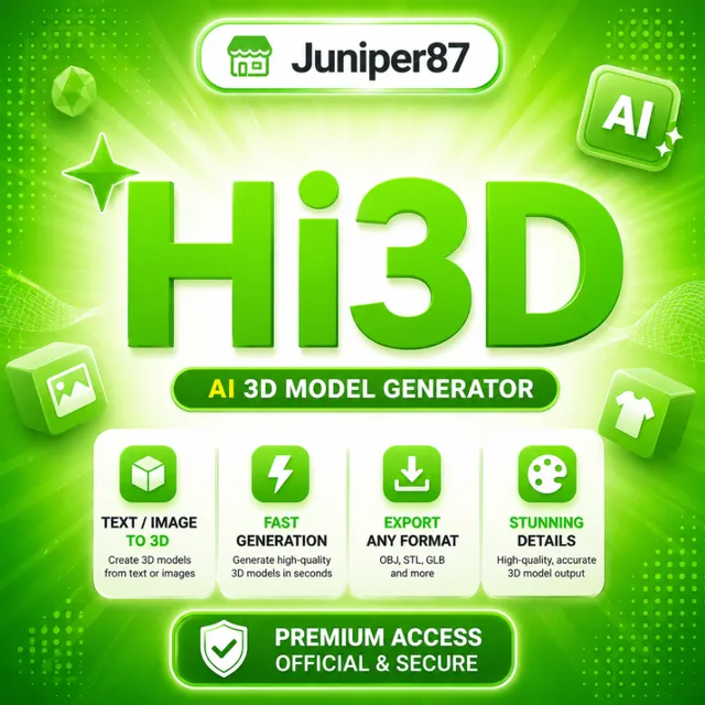 Hi3d AI Pro/Max/Ultra 1 месяц | Обновление | + Гарантия