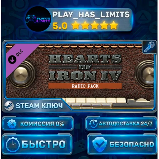 🔑Hearts of Iron IV: Radio Pack DLC КЛЮЧ STEAM СНГ + РФ