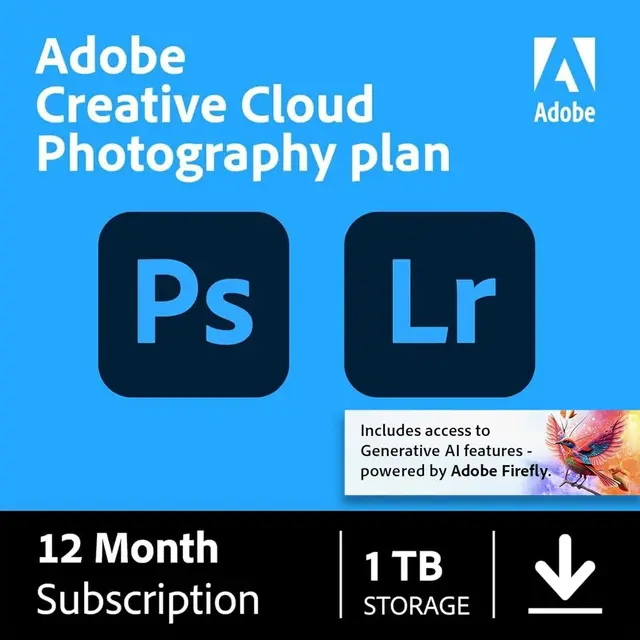 Adobe Creative Cloud Photography Plan Subscription (1 TB) (12 МЕСЯЦЕВ) США