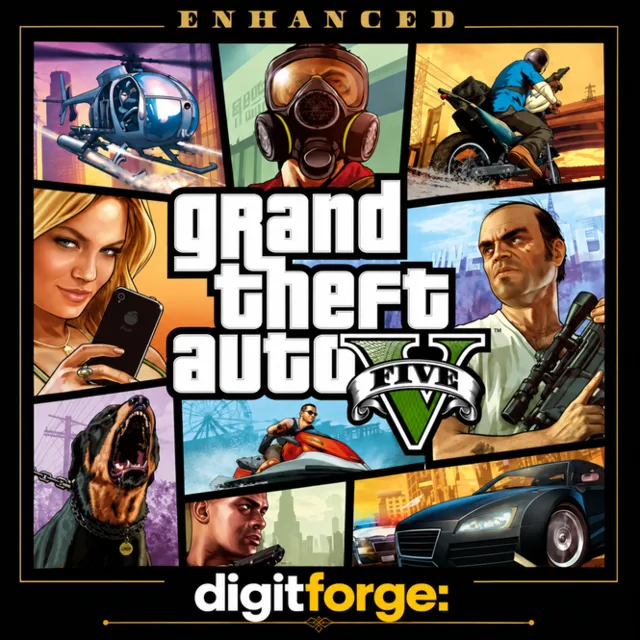 ГТА 5 (GTA V ENHANCED + LEGACY + ONLINE) - Любой регион ПК Rockstar Launcher