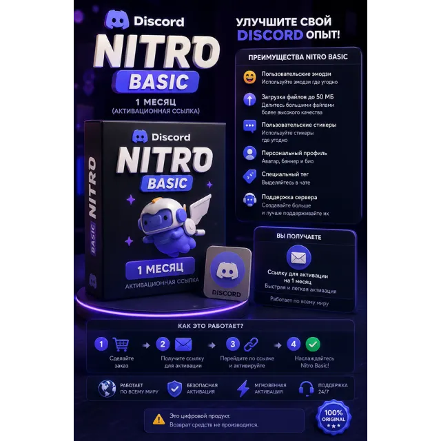 DC Nitro Basic Membership 1 Month (Activation Link)