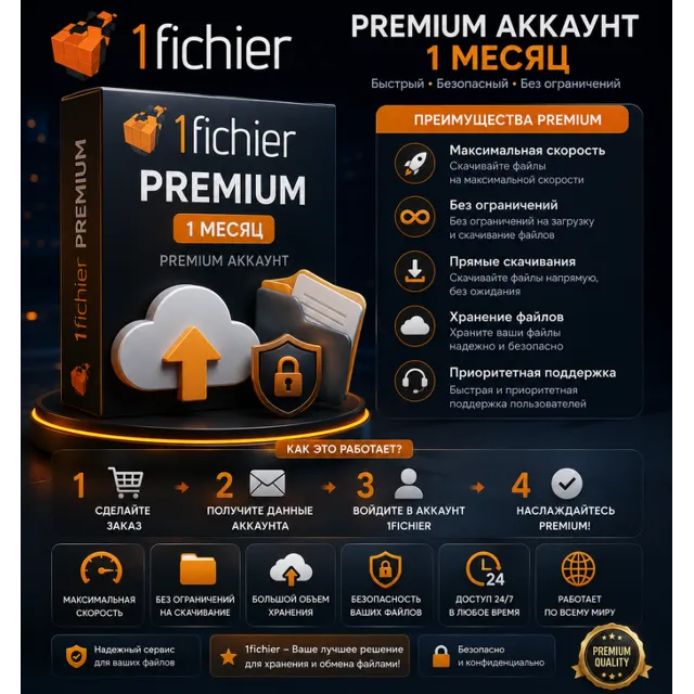 1fichier Premium 1 Month Account