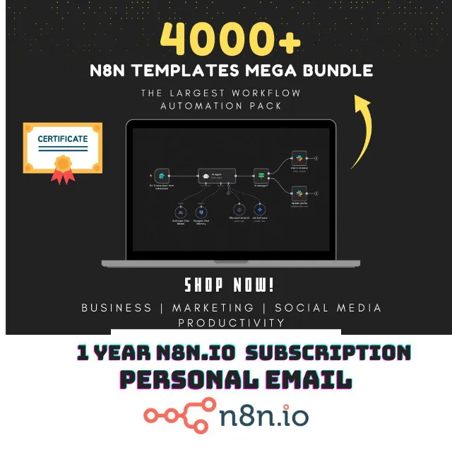 n8n.io AI Automation &amp; AI Agent Bundle Project-Based Tutorials &amp; Hands-On Practice
