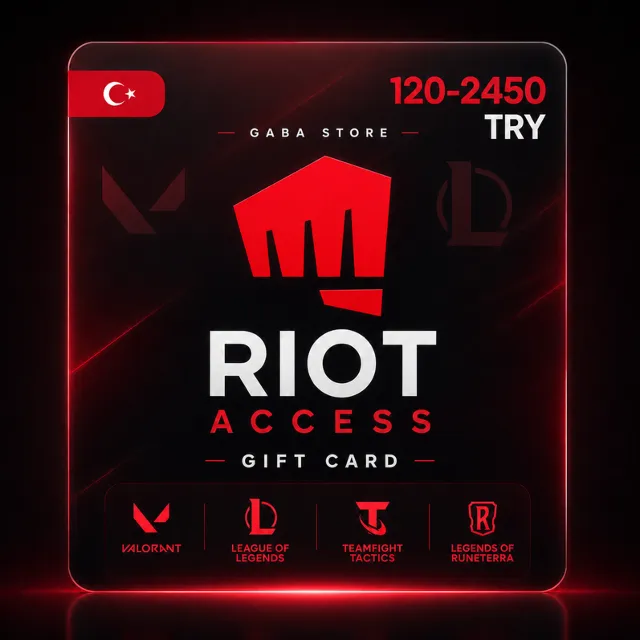 RIOT ACCESS Подарочная Карта | 120-2450 TRY | TURKEY | АВТОВЫДАЧА 24/7