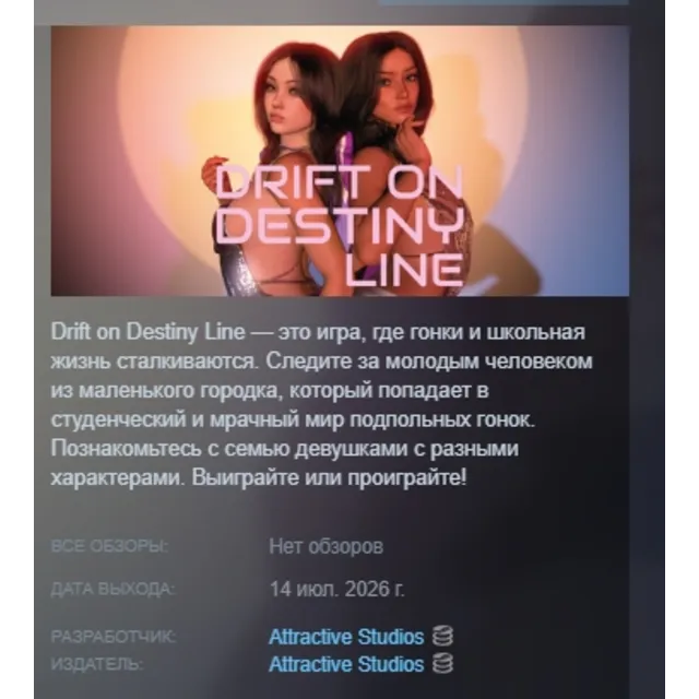 Drift On Destiny Line АВТОДОСТАВКА STEAM GLOBAL МГНОВЕННО ЛИЦЕНЗИЯ