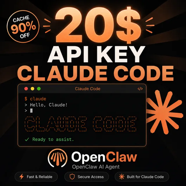 20$ API KEY | Claude AI | Claude Code API | Claude Opus 4.8 | Claude Code | OpenClaw
