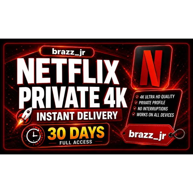 Netflix 4K — личный и общий аккаунт на 30 дней!