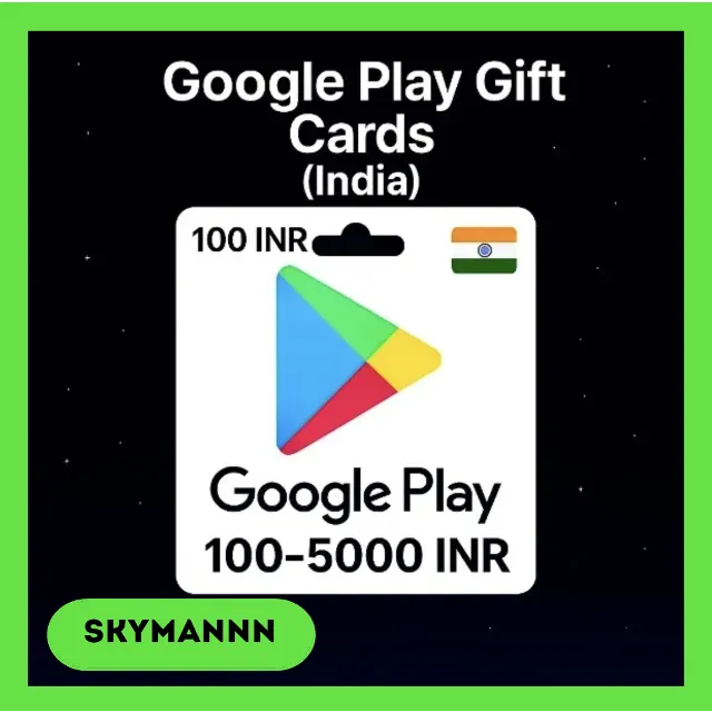 Google Play Gift Card 50-3000 INR ИНДИЯ АВТО ВЫДАЧА 24/7