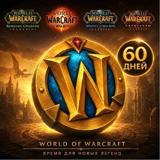 RU / EU / KZ / TR - World of Warcraft 60 дней | Тайм-карта WoW