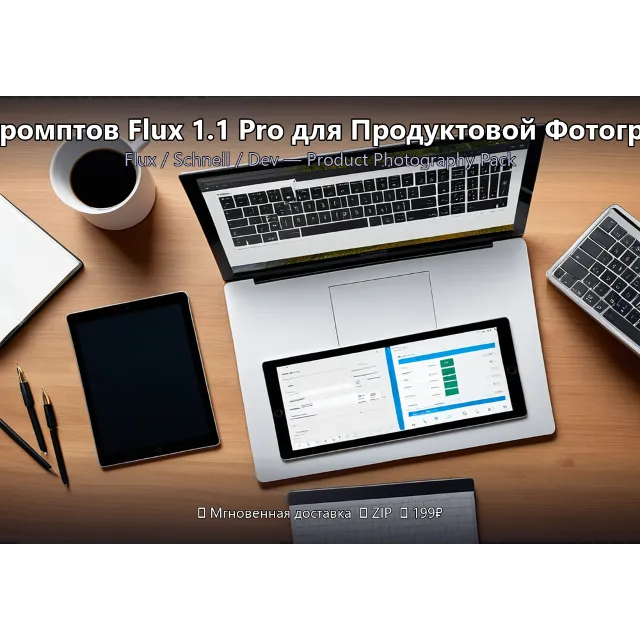 Промпты: 250 Flux Product Photography Prompts