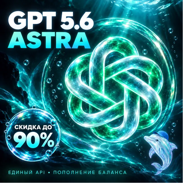 GPT 5.6 / Astra | Пополнение API-баланса | Автовыдача