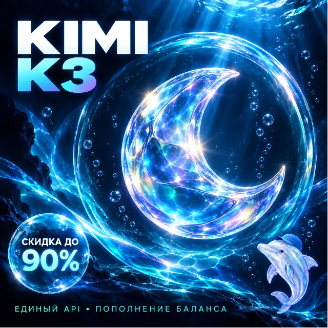 Kimi K3 / K2.7 Code | Пополнение API-баланса | Автовыдача