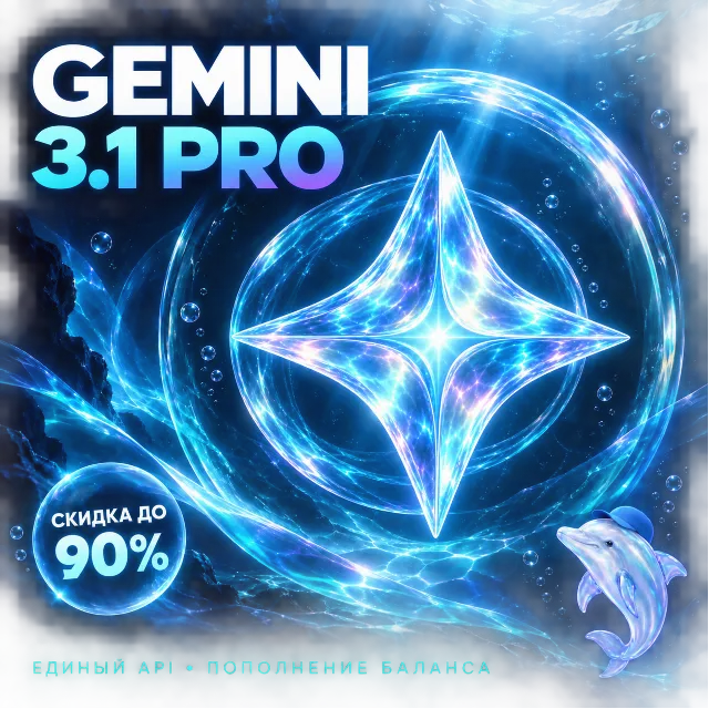 Gemini 3.8 / 3.1 Pro | Пополнение API-баланса | Автовыдача