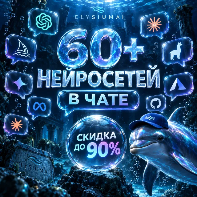 Чат + 70+ нейросетей | Общий баланс | Автовыдача