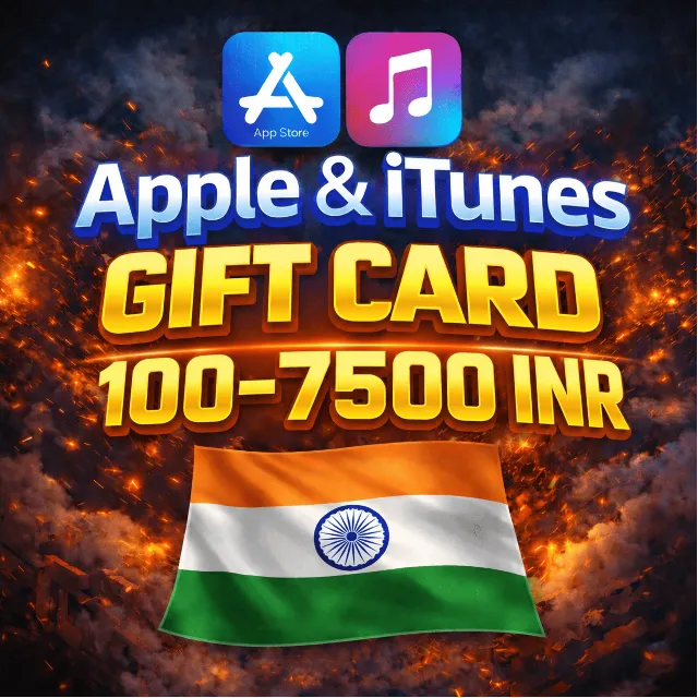 ПОДАРОЧНАЯ КАРТА APPLE ITUNES ИНДИЯ / 100-7500 INR / GIFT CARD INDIA APP STORE