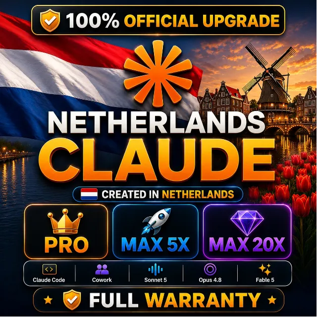 🇳🇱 [Новый аккаунт] NETHERLANDS CLAUDE PRO • MAX 5X • MAX 20X | ПОЛНАЯ ГАРАНТИЯ