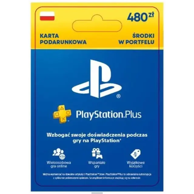 PSN Польша карта пополнения на 480 zl (PL)