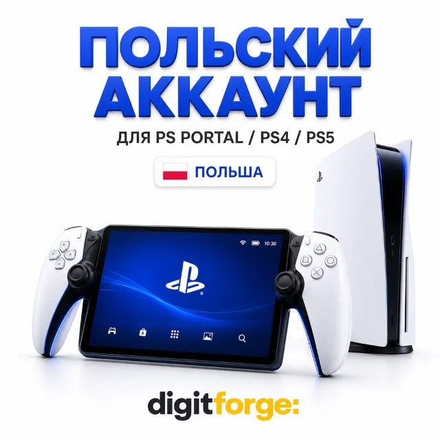 Создать Польский аккаунт PlayStation для PS Portal/PS4/PS5