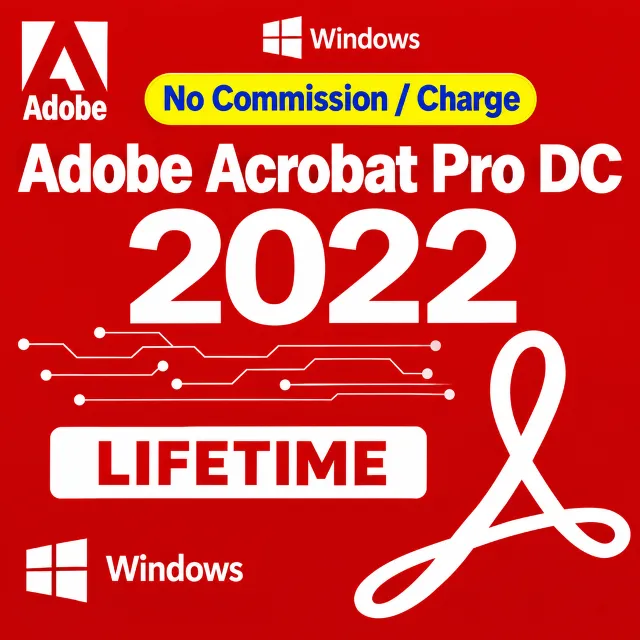 Adobe Acrobat Pro DC 2022 Windows 1 Device Lifetime Key