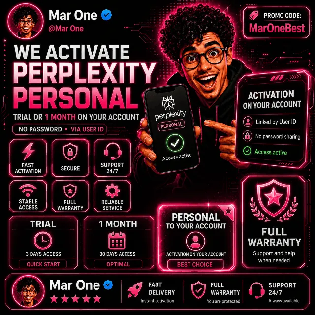 Perplexity Pro на 1 месяц | Прямая активация по User ID | Без пароля | Гарантия