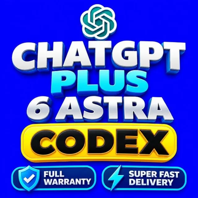24/7 ChatGPT PLUS | 6 ASTRA | CODEX | СУПЕР БЫСТРАЯ ДОСТАВКА | ПОЛНАЯ ГАРАНТИЯ