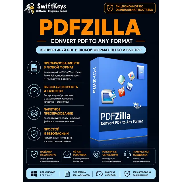 PDFZilla PDF Editor and Converter / Бессрочная лицензия